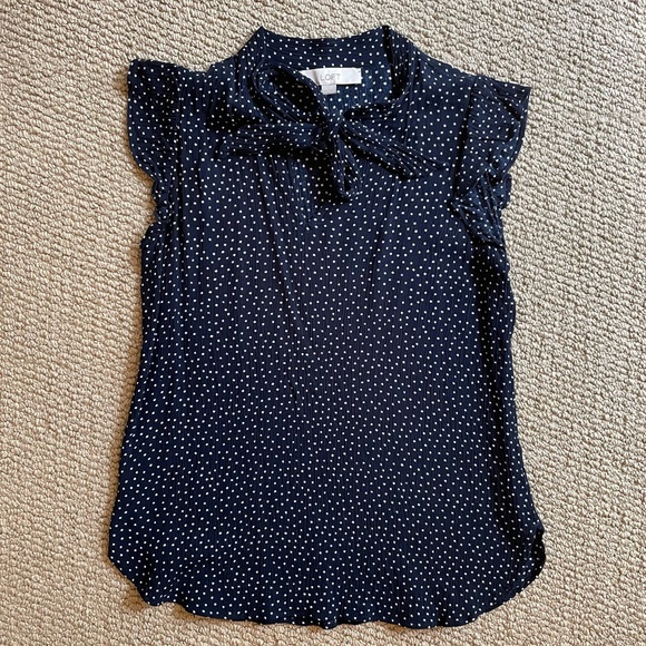 Loft Tie Neck Blouse - Picture 4 of 7